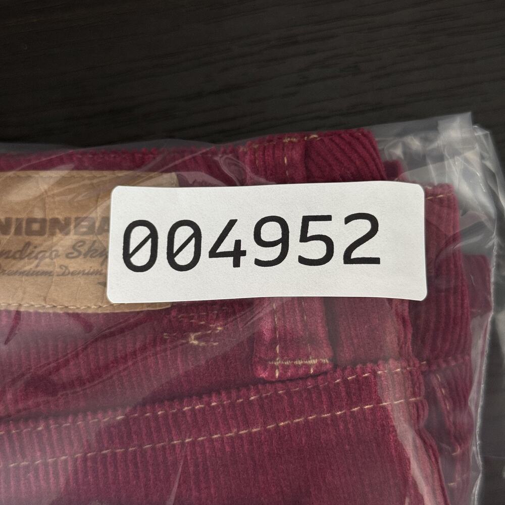 Union Bay Jeans Girls 12 Corduroy Bootcut Flare Red 27 Vintage Y2K Juniors NEW - Picture 11 of 11